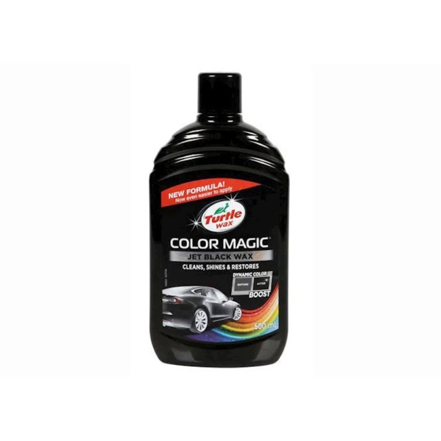 Цветной глянец и защитный полироль Turtle Wax Color Magic Black 500 мл