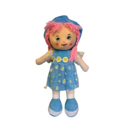 Мягкая игрушка Ezo 1034-9-3, музыкальная, текстиль, голубая, 55 см