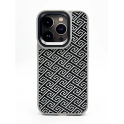 Чехол Kajsa 888_store_865 для Apple iPhone 15 Pro Max, Серый/Черный