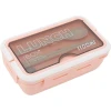 Lanç-boks lunch_100, plastik, 1100 ml, çəhrayı