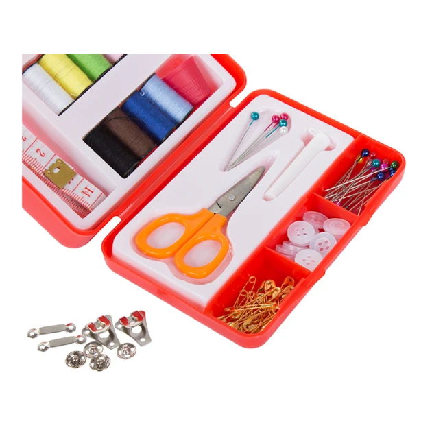 Набор для шитья, 11.5х3.5х8 см, красный Набор для шитья, 11.5х3.5х8 см, красный