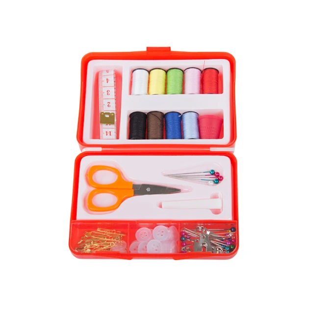 Набор для шитья, 11.5х3.5х8 см, красный Набор для шитья, 11.5х3.5х8 см, красный