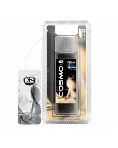 Aromatlaşdırıcı avtomobil üçün K2 Cosmo Vanilla, maye/əl/asma, 50 ml