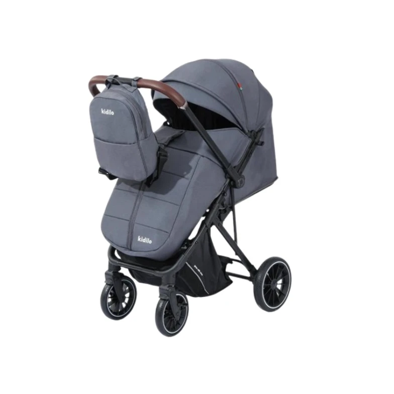 Детская коляска Kidilo 6530B, темно-серая