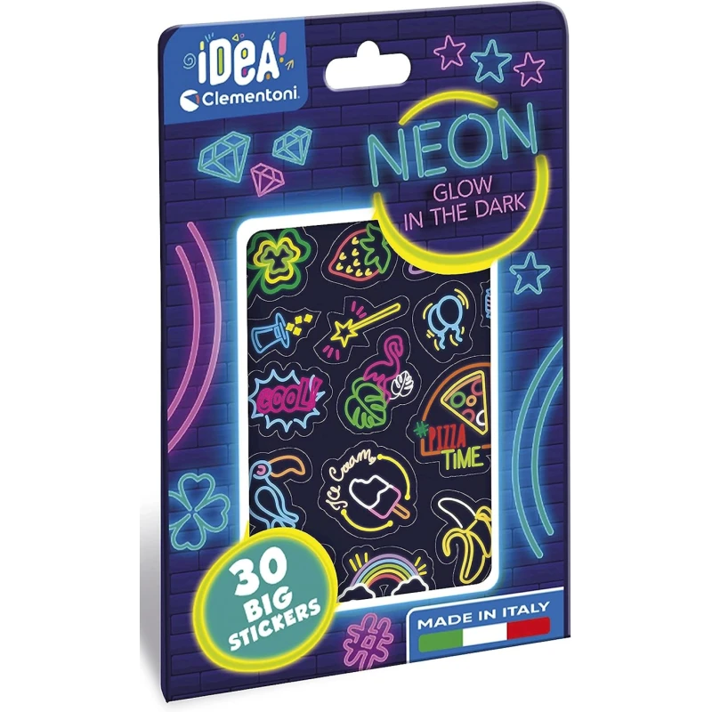 Стикеры Clementoni 18699, Neon, 30 шт, 3+ лет