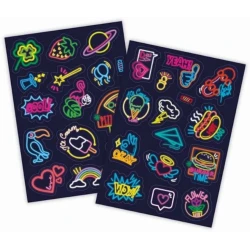 Stikerlər Clementoni 18699, Neon, 30 əd, 3+ yaş
