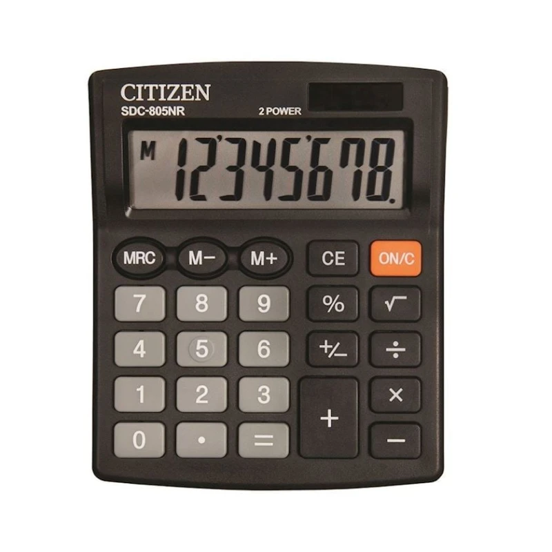 Калькулятор Citizen SDC-805NR, 8 разрядов Калькулятор Citizen SDC-805NR, 8 разрядов