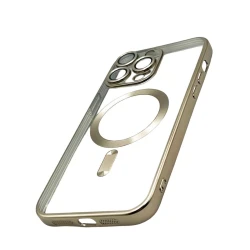 Çexol 888_store_542 MagSafe Apple iPhone 13 Pro Max üçün Qızılı/Şəffaf