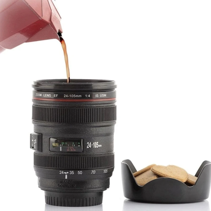 Многофункциональная кружка InnovaGoods V0103589 Mukoffy, с крышкой, 400 мл, пластик, 11x16 см, черная