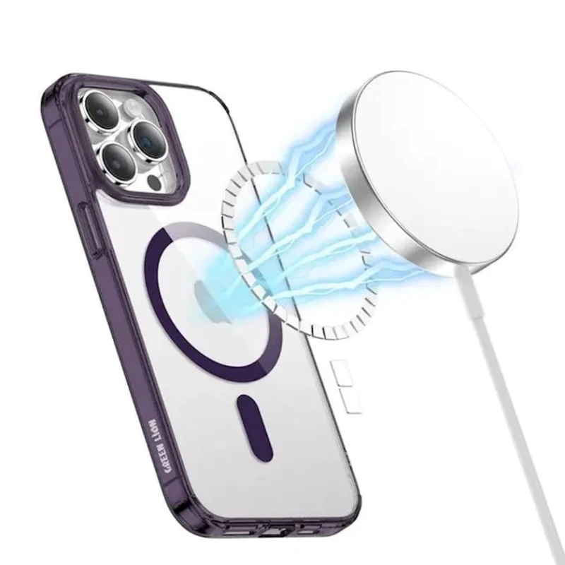 Чехол Green Lion MagSafe 2 для Apple iPhone 14 Pro Max Purple Чехол Green Lion MagSafe 2 для Apple iPhone 14 Pro Max Purple