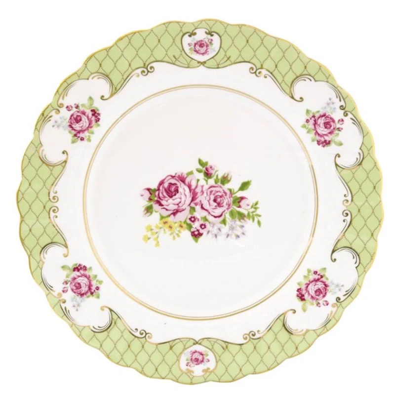 Тарелка десертная Easy Life Heritage Green, 19 см, фарфор, синий Тарелка десертная Easy Life Heritage Green, 19 см, фарфор, синий