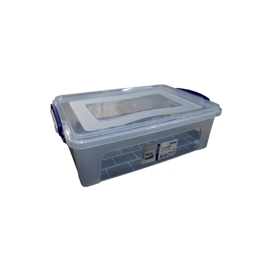 Контейнер Dunya Plastik, 5.5 л, прямоугольный, пластик, прозрачный