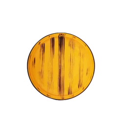 Обеденная тарелка Wilmax Scratch WL‑668420/A, круглая, 3 шт, 28 см, фарфор, желтая