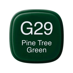 Маркер Copic Classic, G29, Pine Tree Green, двусторонний, зеленый