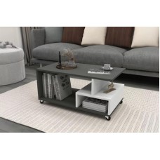 Jurnal masası TV Stend M8, laminat, ağ/antrasit, 90x50x45 sm