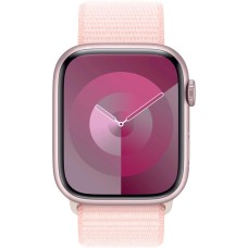 Ağıllı saat Apple Watch Series 9 GPS 45mm Pink Aluminium Case with Light Pink Sport Loop (MR9J3QR/A)