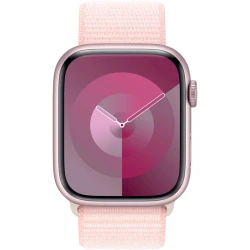 Умные часы Apple Watch Series 9 GPS 45mm Pink Aluminium Case with Light Pink Sport Loop (MR9J3QR/A)