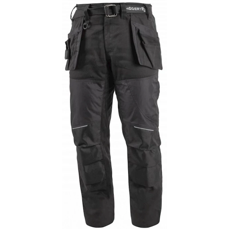 Брюки мужские Högert 23458318, черный, полиэстер/эластан, размер L