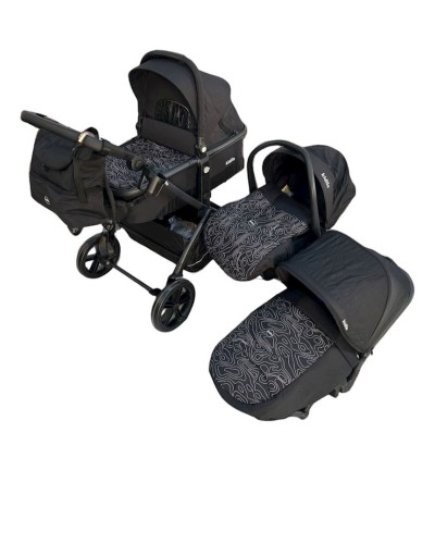 Uşaq arabası Kidilo N91-C, qara