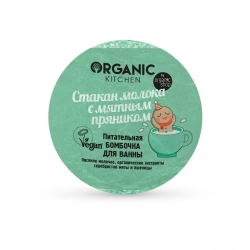 Vanna üçün bomba Organic Shop Organic Kitchen Ətirli bir stəkən süd ilə nanəli pryanik 130q