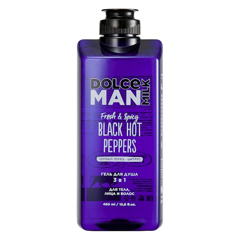 Гель для душа Dolce Milk Black Hot Peppers, 460 мл