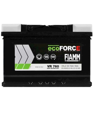 Avtomobil akkumulyatoru Fiamm Ecoforce VR760 70Аh 760A L3 AGM R+