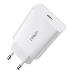 Сетевое зарядное устройство Baseus Speed Mini PD Charger 20W USB-C, Белый Сетевое зарядное устройство Baseus Speed Mini PD Charger 20W USB-C, Белый