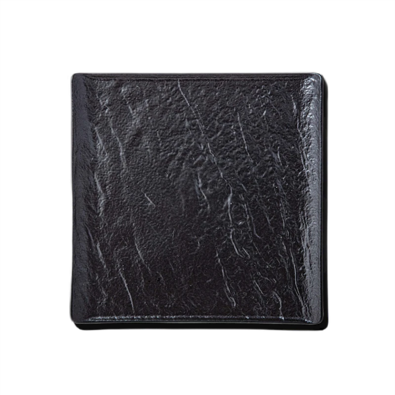 Тарелка Wilmax Slatestone WL‑661107/A, квадратная, 27x27 см, фарфор, черный