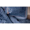 Комплект постельного белья Yataş Petal пододеяльник 200x220, простыня 240x260, наволочки 50x70, двуспальный, синий