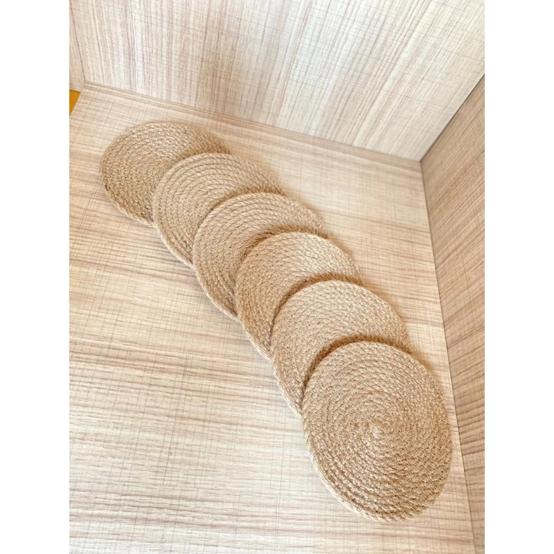 Подставка под горячее Milfa Home 230, 12 см, джут, бежевая