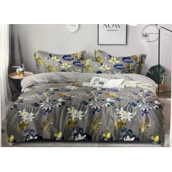 Комплект постельного белья Sahara SHA-000066 пододеяльник 160x220, простыня 160x240, наволочка 50x70, односпальный, сатин, разноцветный