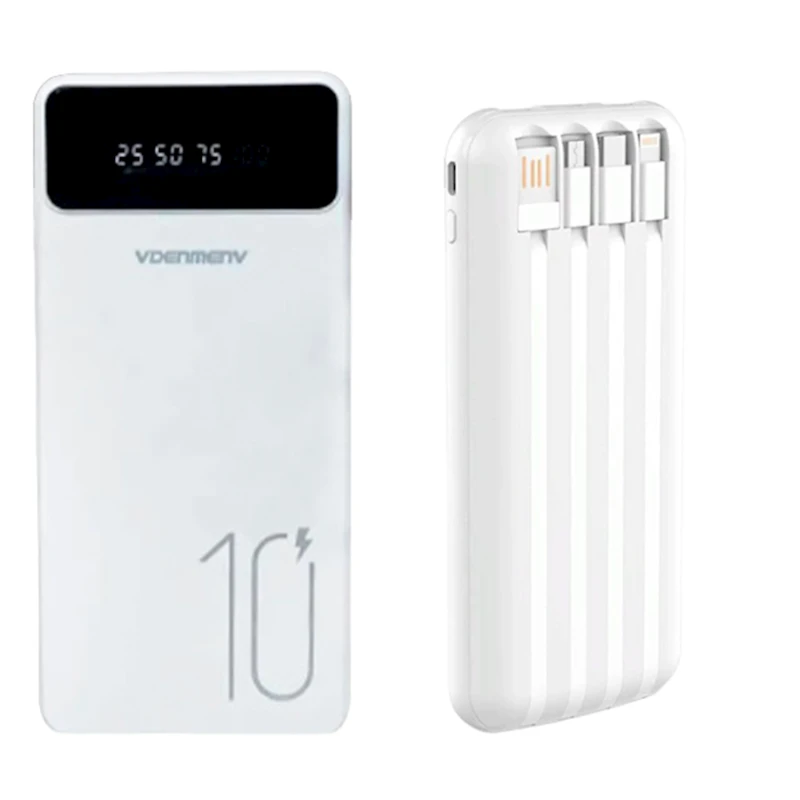Внешний аккумулятор Denmen DP19 10000mAh White Внешний аккумулятор Denmen DP19 10000mAh White