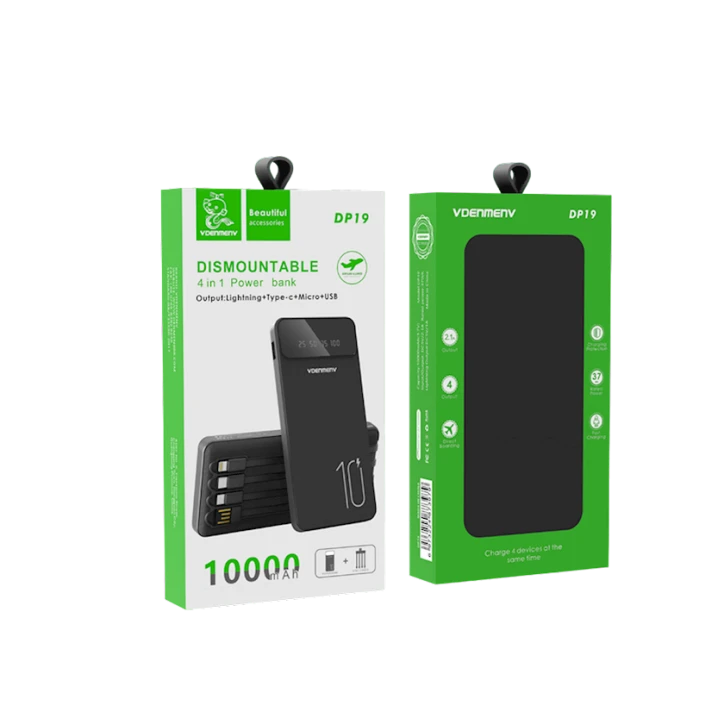 Внешний аккумулятор Denmen DP19 10000mAh White Внешний аккумулятор Denmen DP19 10000mAh White