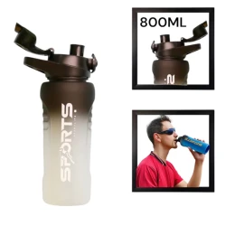 Спортивная бутылка Gymnic 1229121, прозрачный, пластик, 800 мл Спортивная бутылка Gymnic 1229121, прозрачный, пластик, 800 мл