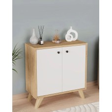 Tumba Ev Plus Symra 12115594, LDSP, ağ, 30x64x67 sm