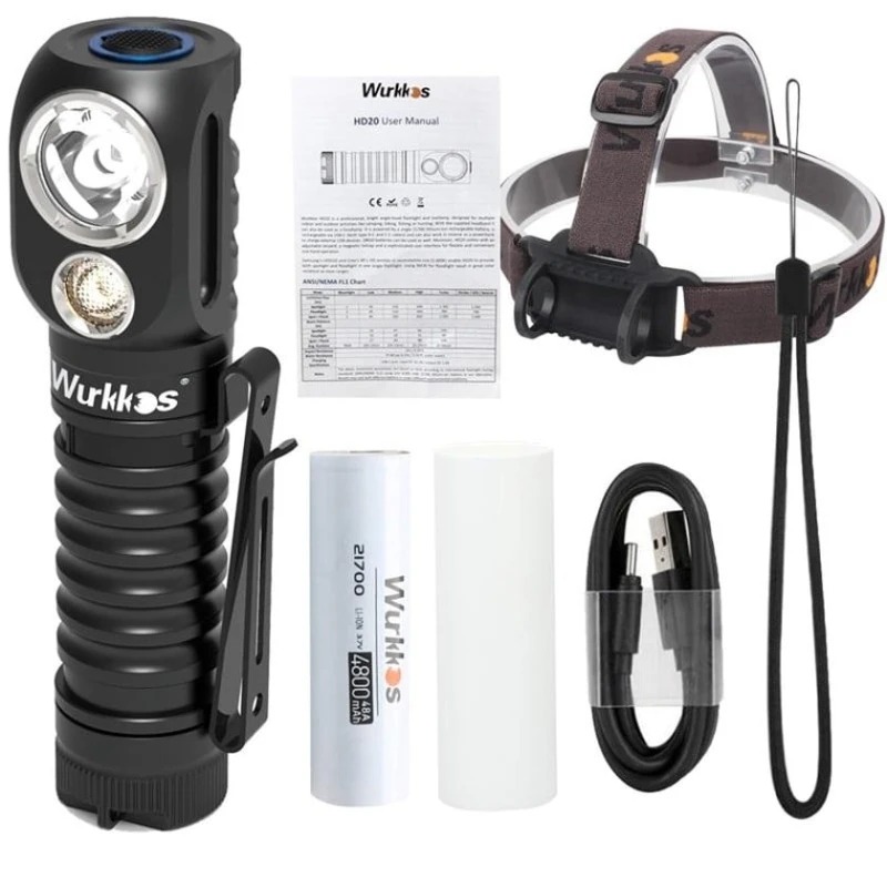 Baş fənər Wurkkos HD20, 2000 lm Baş fənər Wurkkos HD20, 2000 lm