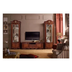 Буфет Djuliya, дерево, коричневый, 576*1675*488 см, включает 2 однодверных шкафа 2129*678*453 см