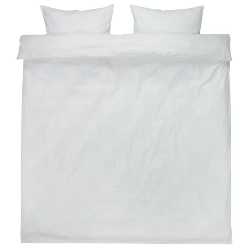 Комплект постельного белья JYSK Dana, пододеяльник 200x220, 2 наволочки 50x70, двуспальный,хлопок, белый Комплект постельного белья JYSK Dana, пододеяльник 200x220, 2 наволочки 50x70, двуспальный,хлопок, белый