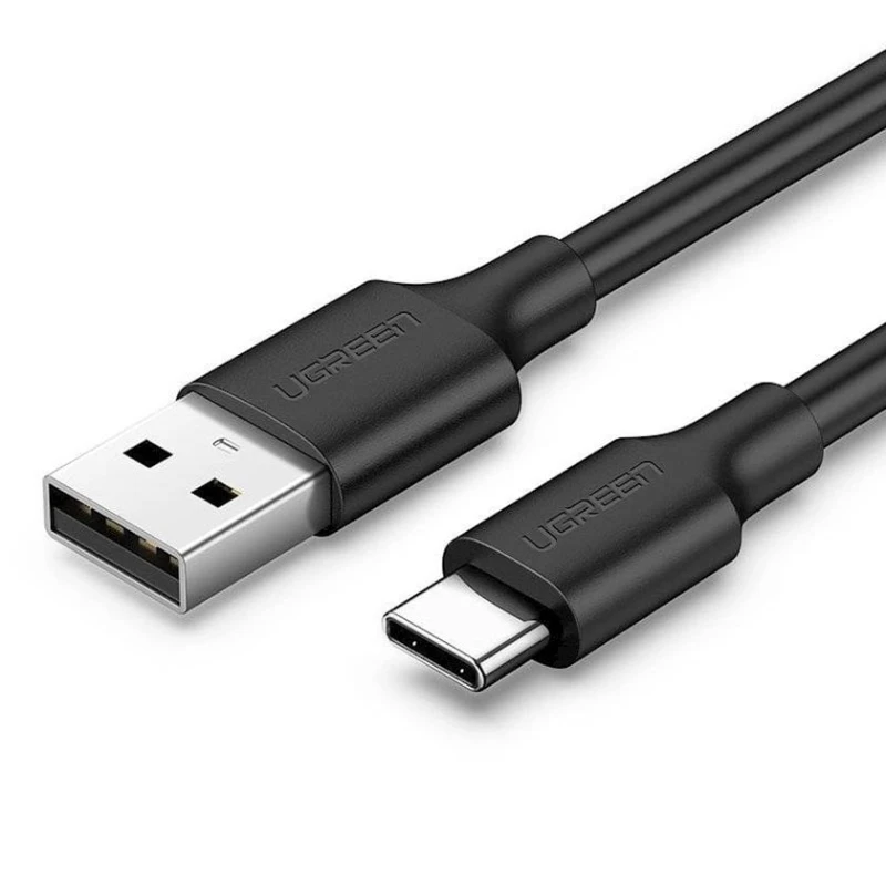 Кабель Ugreen US287 USB-A 2.0 to USB-C Cable Nickel Plating Black, 1.5 м Кабель Ugreen US287 USB-A 2.0 to USB-C Cable Nickel Plating Black, 1.5 м