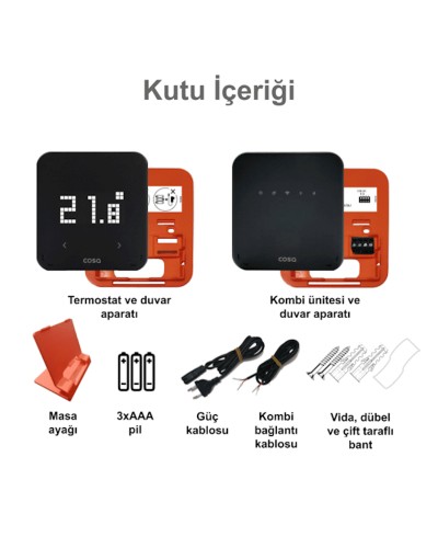 Kombi üçün termostat Cosa P4TR-21 WiFi Smart