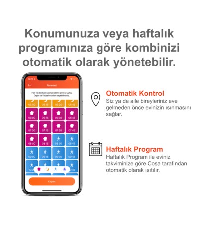 Kombi üçün termostat Cosa P4TR-21 WiFi Smart