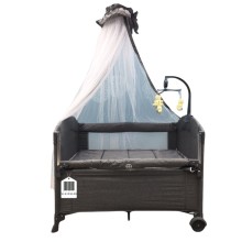 Manej-çarpayı Cool Baby VL-KIDS-148, boz, 110х70х74 sm