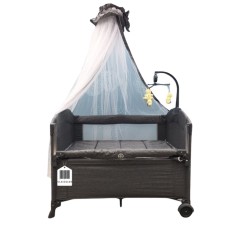 Manej-çarpayı Cool Baby VL-KIDS-148, boz, 110х70х74 sm