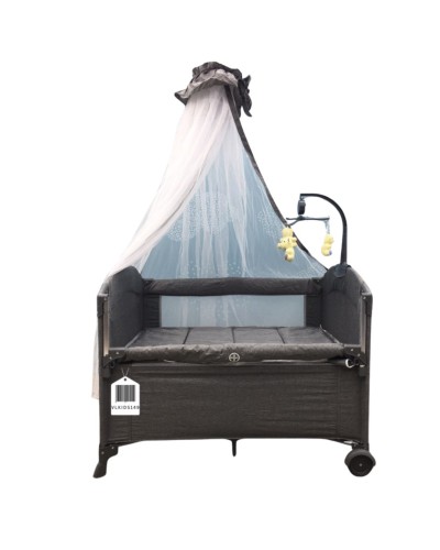 Manej-çarpayı Cool Baby VL-KIDS-148, boz, 110х70х74 sm