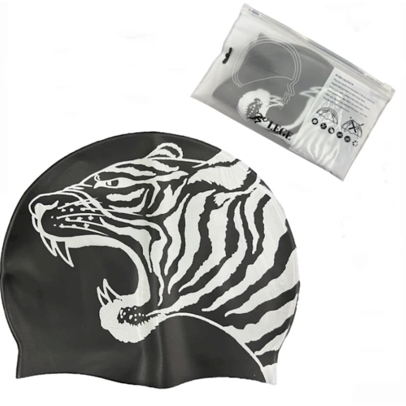 Шапочка для плавания Lege WS0468, черная