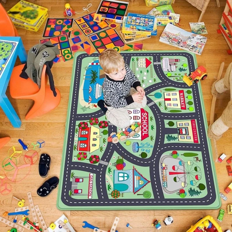 Коврик детский nh_40bzma, 100x150 см, зеленый Коврик детский nh_40bzma, 100x150 см, зеленый