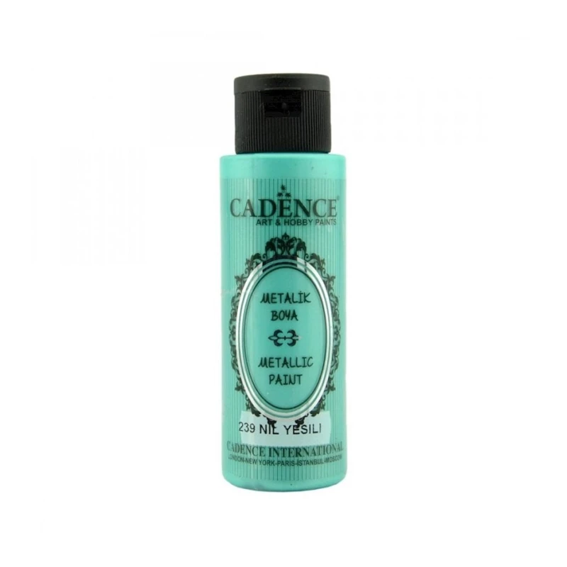Перламутровая краска-металлик Cadence Metallic Paint 239 Nile Green, Нильский Зеленый, 70 мл Перламутровая краска-металлик Cadence Metallic Paint 239 Nile Green, Нильский Зеленый, 70 мл