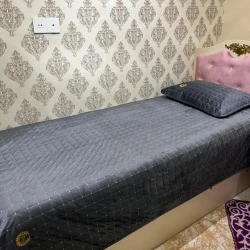 Набор покрывало и наволочки Dantella SF-351, покрывало 230х250 см, наволочка 50х70 см, велюр, серый