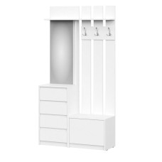 Tumbalı asılqan Art_asilqan_33, laminat, ağ, 180х100х35 sm