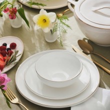 Süfrə-çay servizi Emsan Fine Bone Freya, keramika, ağ, 60 parça, 12 nəfərlik